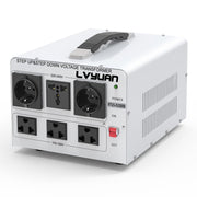 LVYUAN 5000W Voltage Transformer Power Converter Step Up 110V to 220V, Step Down 220V to 110V, 110/120 Volt - 220/240 Volt