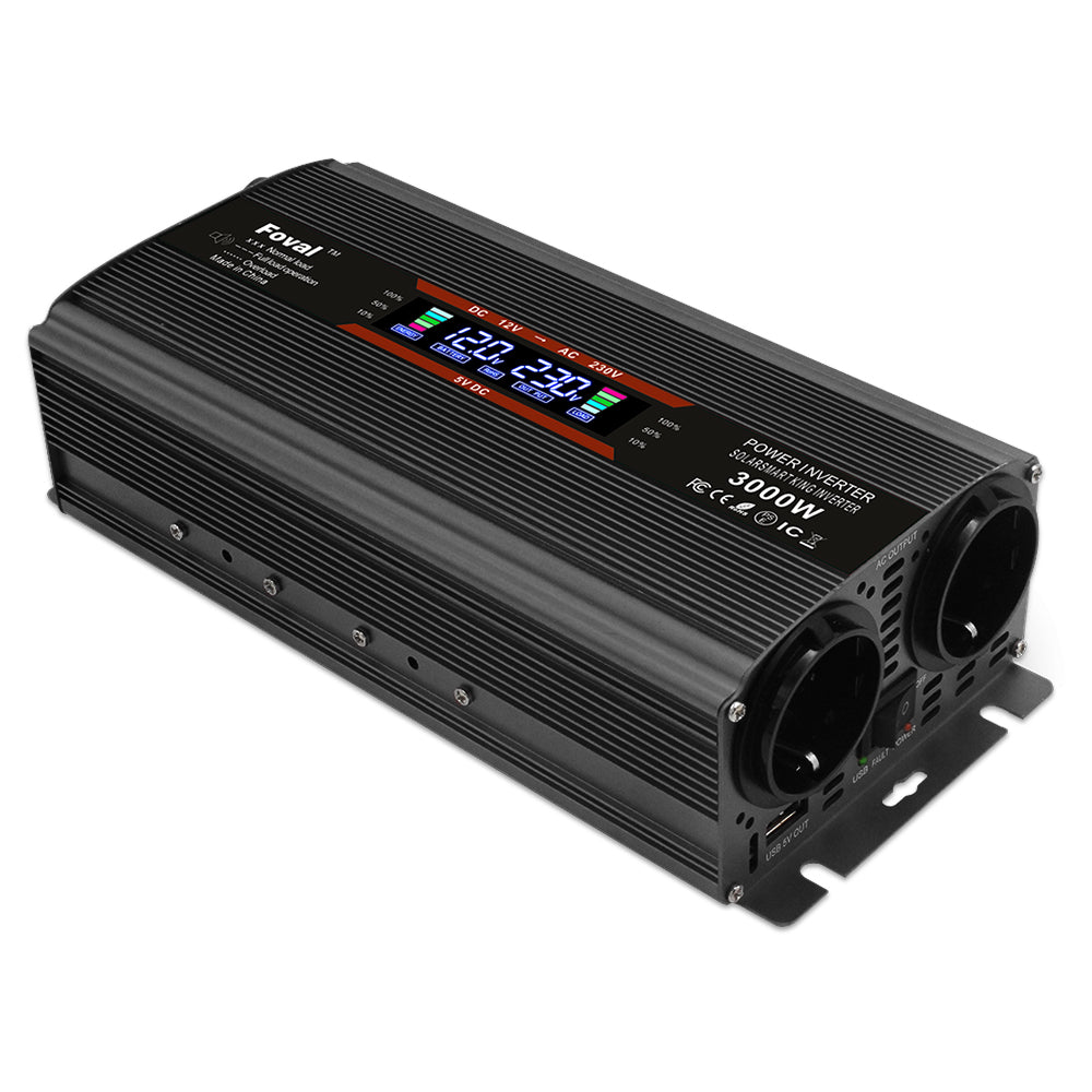 1500 Power Inverter DC 12V to AC 220V with LCD Display – LVYUAN