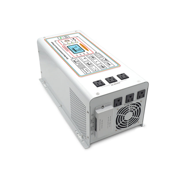 LVYUAN 3000W DC 24V AC 110V Pure Sine Wave Inverter Charger with LCD Display Solar Wind Power Inverters