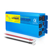 LVYUAN 1500W Pure Sine Wave Power Inverter 12V to 110V DC to AC with LED Display DC to AC Converter
