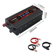 1000W Pure Sine Wave Power Inverter DC 12V to AC 230V with 2 USB For Europe  – LVYUAN