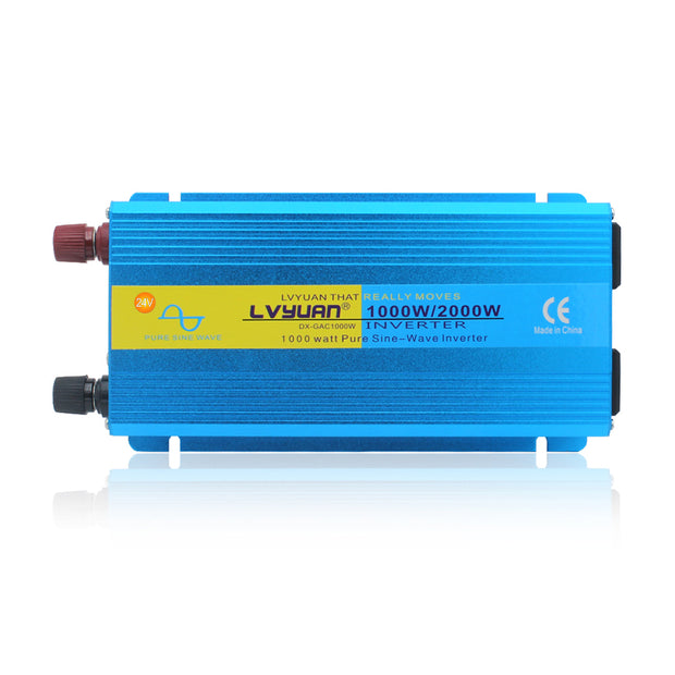 LVYUAN 1000W Pure Sine Wave Inverter DC 24V to AC 110V DC to AC Converter
