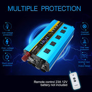 LVYUAN 2500W Pure Sine Wave Inverter DC 12V to AC 110V with Remote Control with LCD Display DC to AC Converter