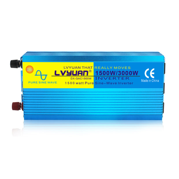 LVYUAN 1500w F-1500 Power Inverter DC 12V to 110V AC Car Inverter w/ USB  Output