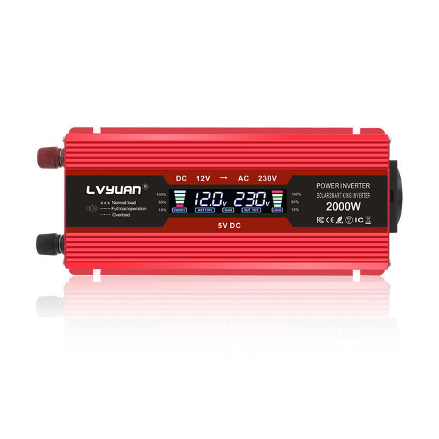 1000W Power Inverter DC 12V to AC 110V with LCD Display DC to AC Converter  – LVYUAN