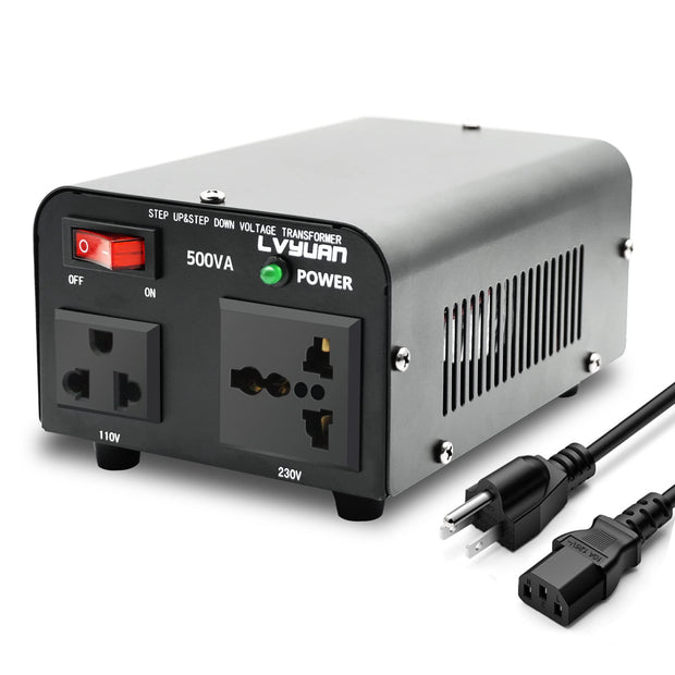 LVYUAN 500 Watt Power Convert from AC 110V ⇄  220V Step up Down Transformer