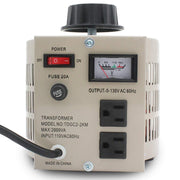 LVYUAN Variable Transformer Variable Voltage Regulator, 0-130V Output, 110V-120V Input, (2000VA)