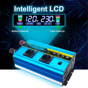 LVYUAN 2000W /4000W Pure Sine Wave Voltage Converter 12V 230V with LCD Power inverter